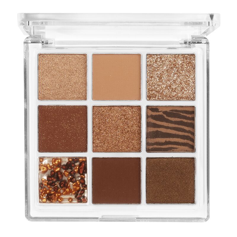 GUER YOUNG 9 Colors Eyeshadow Palette – Matte & Shimmer Glitter Eye Shadow Makeup Set