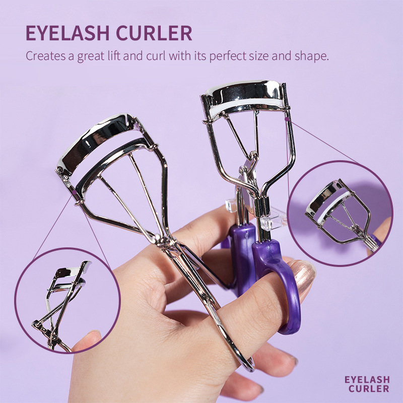 Plastic Handle Eyelash Curler with Silicone Pad – Comfortable Grip & Compact Lash Tool for All Eye Shapes