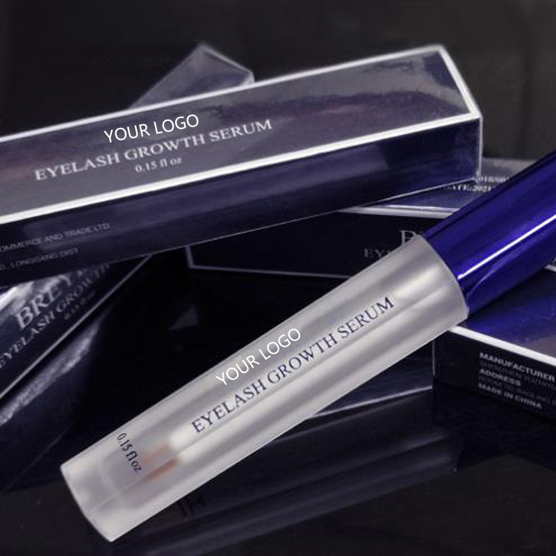 Deep Blue Eyelash Growth Serum – Longer, Darker & Thicker Lashes in 3 Weeks | Precision Brush Applicator | 0.15 fl oz