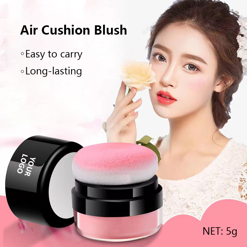 Air Cushion Blush with Built-in Puff & Mirror – Lightweight, Long-Lasting, Portable Design