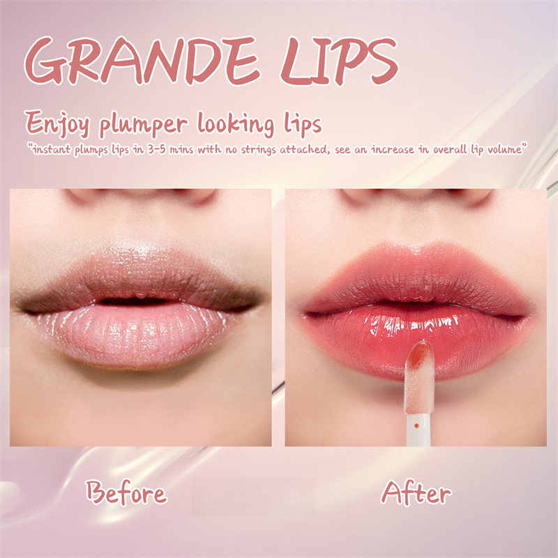 GrandeLIPS Plumping Lip Gloss – High Shine Hydrating Lip Enhancer