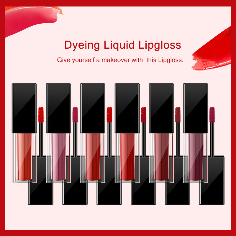 Velvet Matte Liquid Lip Gloss – Long Lasting Waterproof Lip Stain with High Pigment (6 Shades)