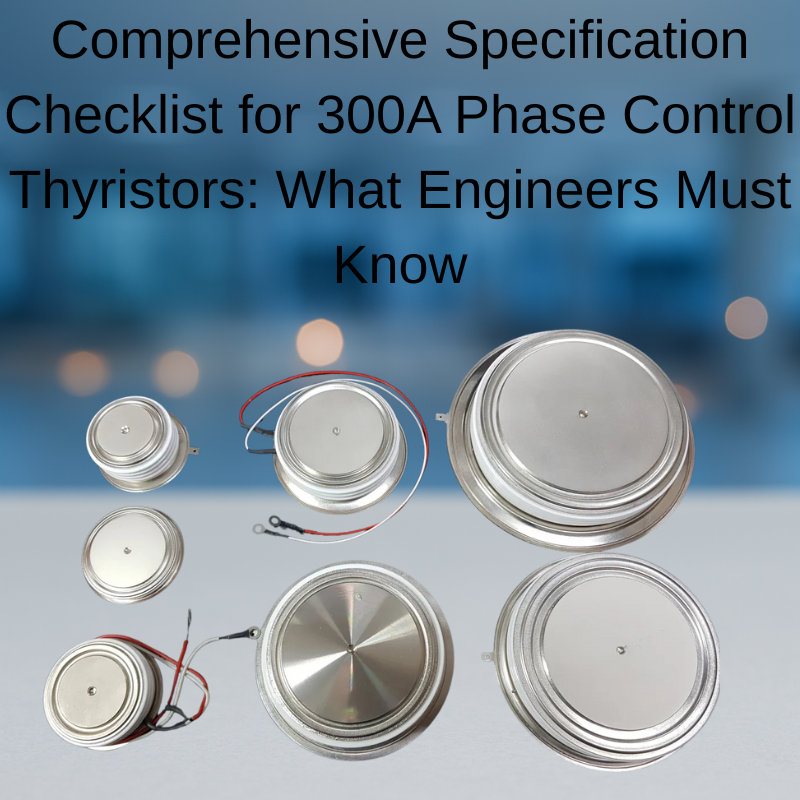 Comprehensive Specification Checklist for 300A Phase Control Thyristors: What Engineers Must Know