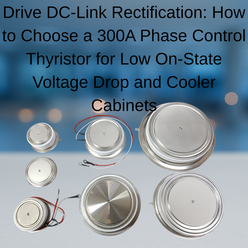 Drive DC-Link Rectification: How to Choose a 300A Phase Control Thyristor for Low On-State Voltage Drop and Cooler Cabinets