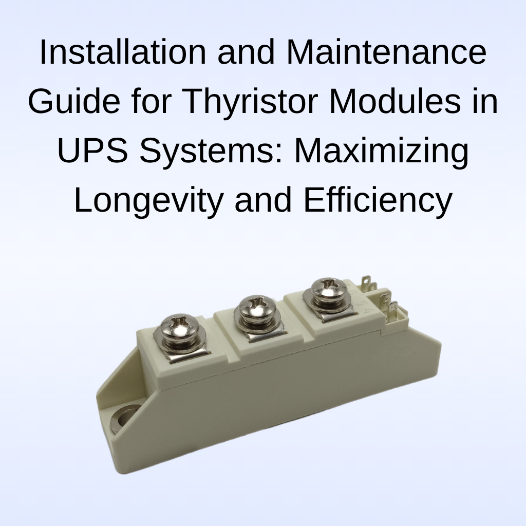High surge current low on-state voltage industrial phase control dual thyristor module
