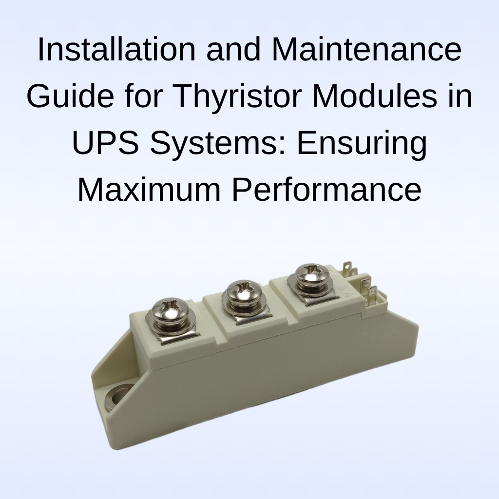 High surge current low on-state voltage industrial phase control dual thyristor module