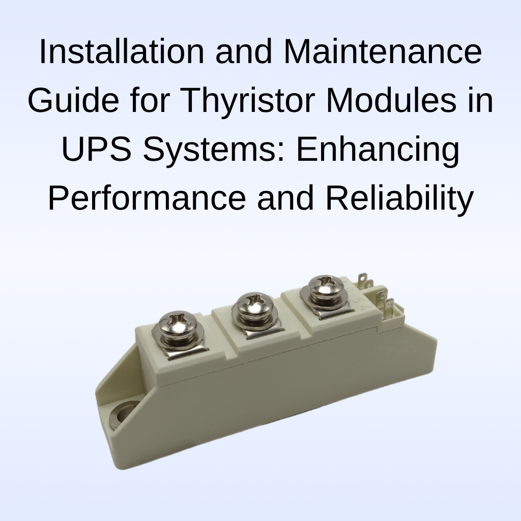High surge current low on-state voltage industrial phase control dual thyristor module