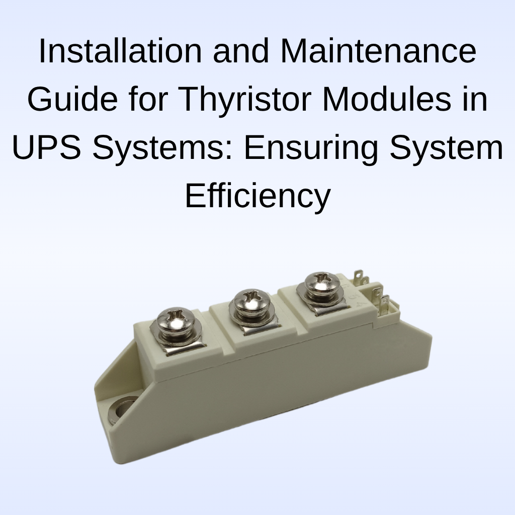 High surge current low on-state voltage industrial phase control dual thyristor module