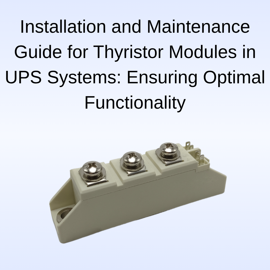 High surge current low on-state voltage industrial phase control dual thyristor module