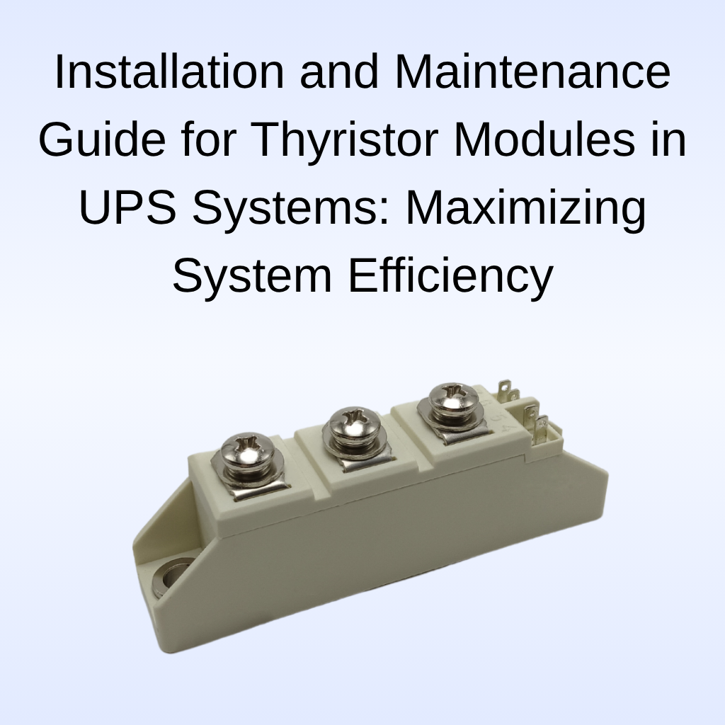 High surge current low on-state voltage industrial phase control dual thyristor module
