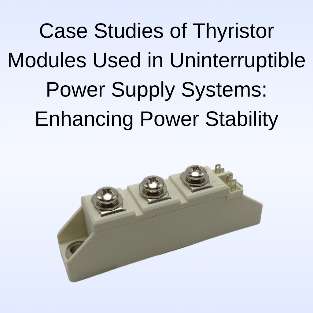 High surge current low on-state voltage industrial phase control dual thyristor module