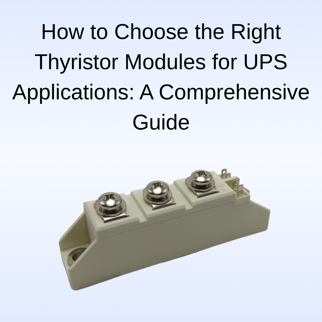 High surge current low on-state voltage industrial phase control dual thyristor module
