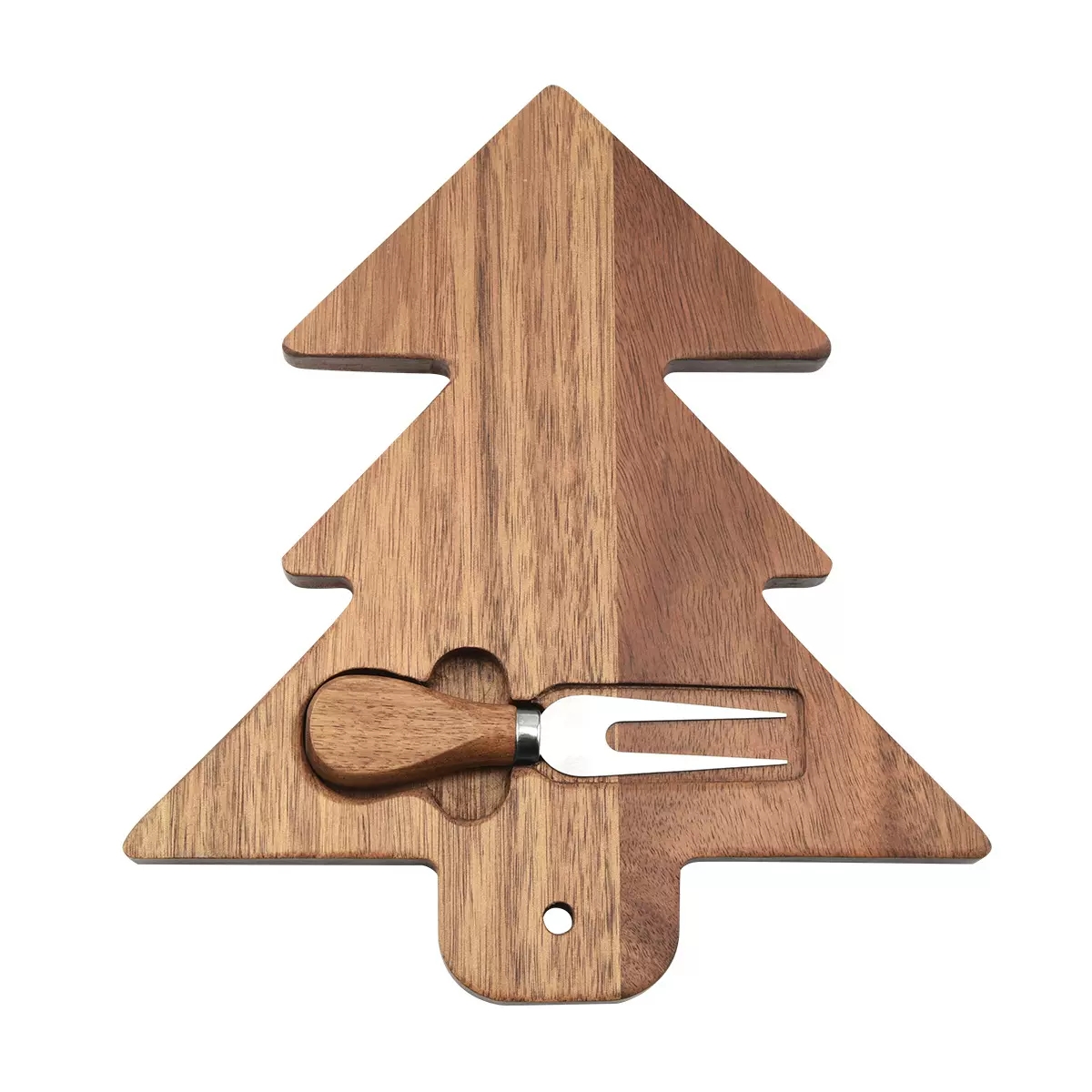 Christmas Tree Wooden Cheese Board with 