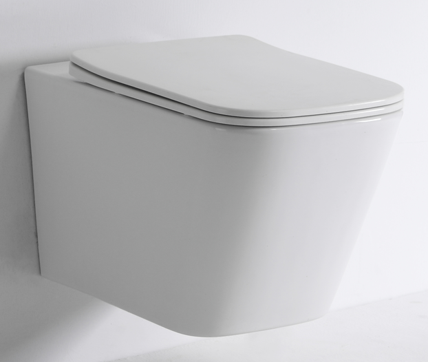 BenFen2417D Minimalist Wall-Mounted Ceramic Toilet – Space-Saving & Water-Efficient Design