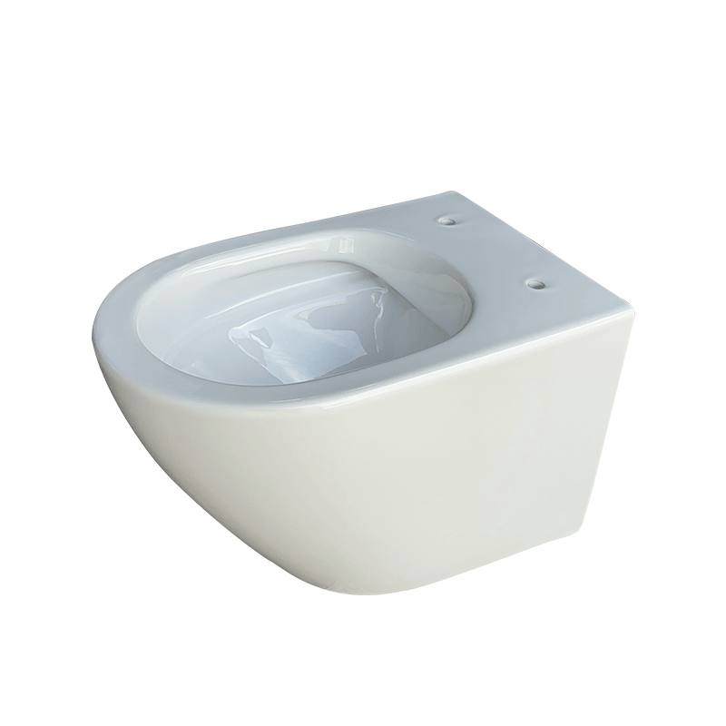 Rimless White Wall-Hung Toilet with Soft Close Seat – Hygienic Ceramic WC