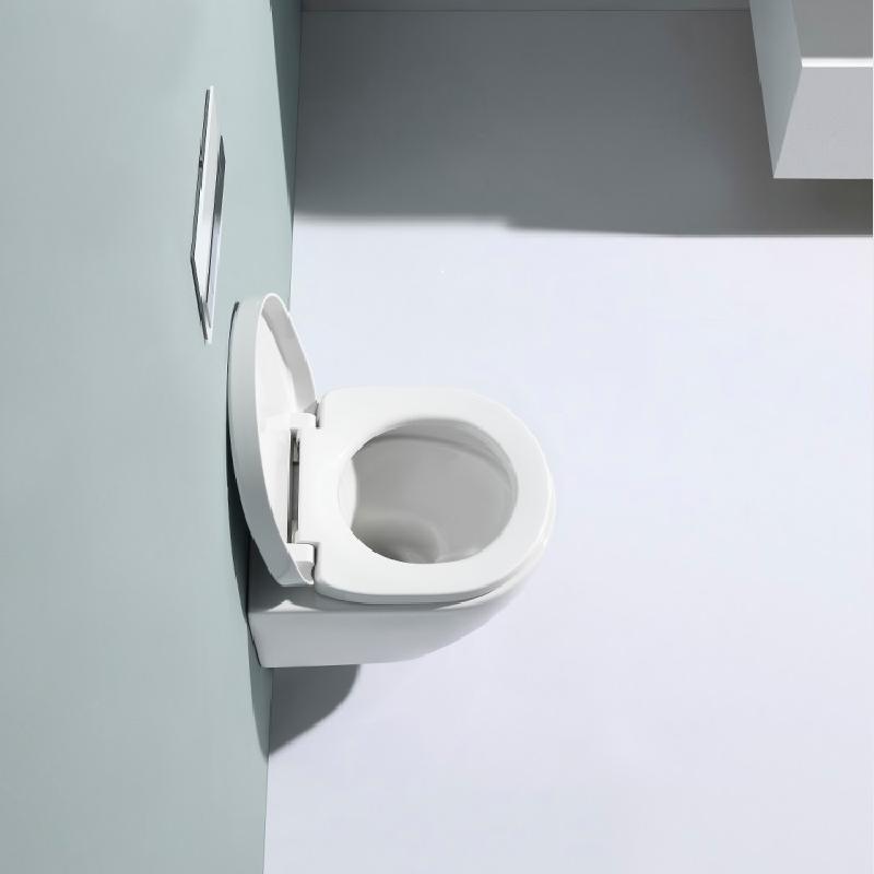 BF2412 Wandhängendes WC aus Keramik mit antibakterieller Beschichtung – Modernes, platzsparendes Design