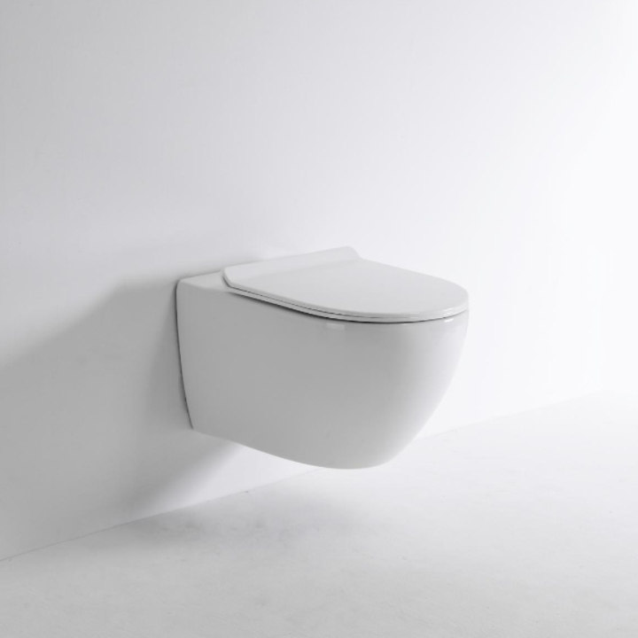 2416A Ultra Vortex Wall Hung Toilet - Compact Silent Ceramic WC