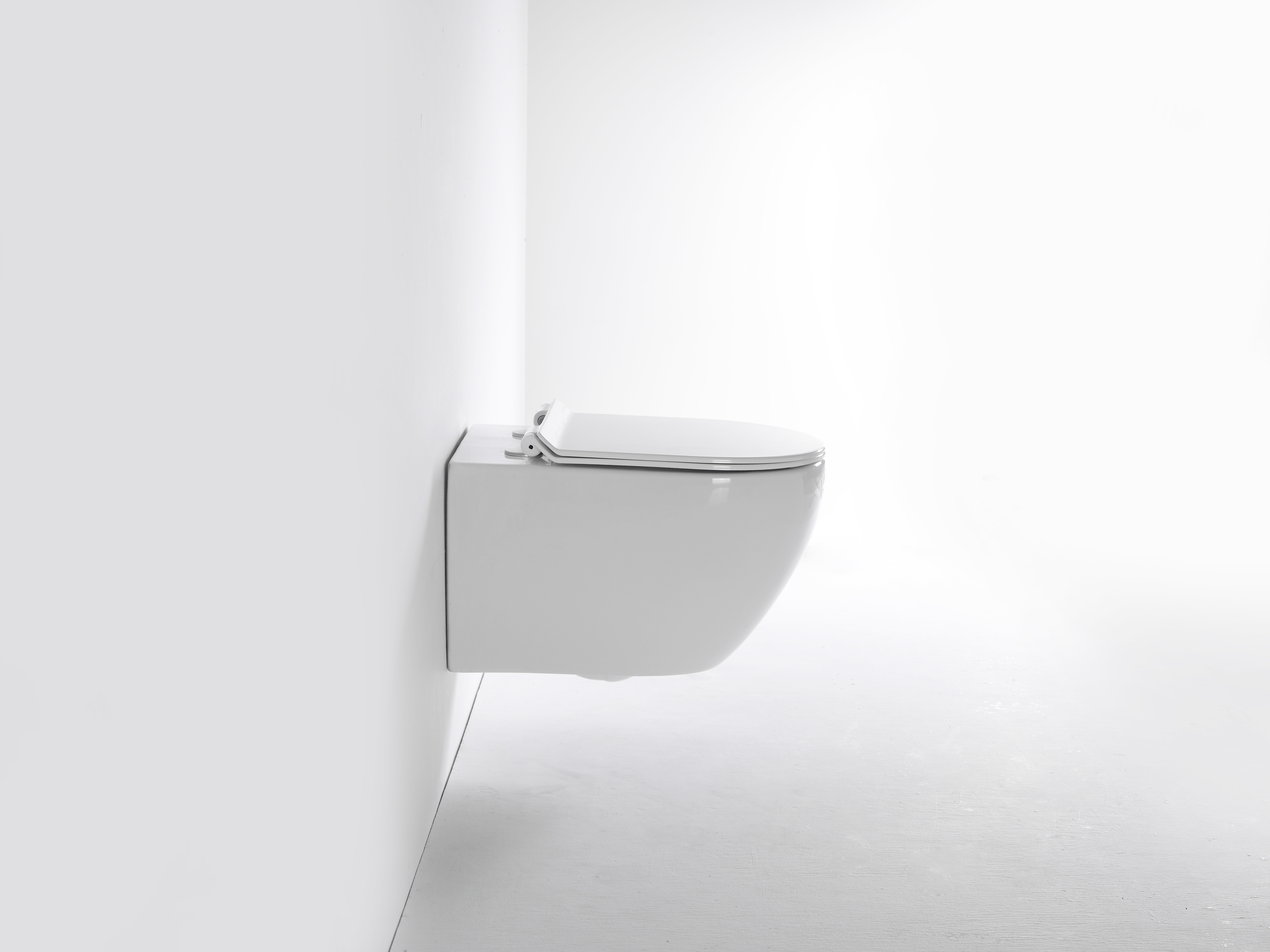 2416A Ultra Vortex Wall Hung Toilet - Compact Silent Ceramic WC