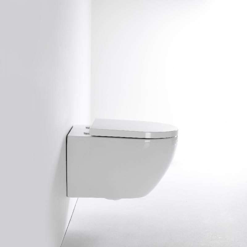 Vortex Wall Hung Toilet BF2416 Ceramic WC Washdown Flush Glossy White