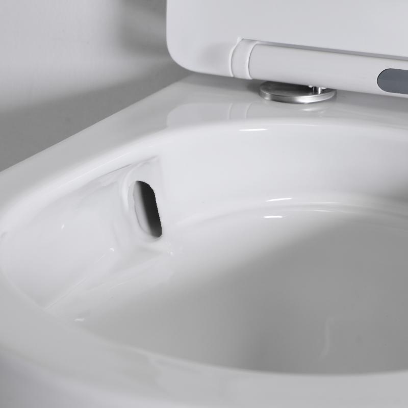 Quiet and Powerful Flushing Ceramic Wall Hung Toilet - Model 2417E