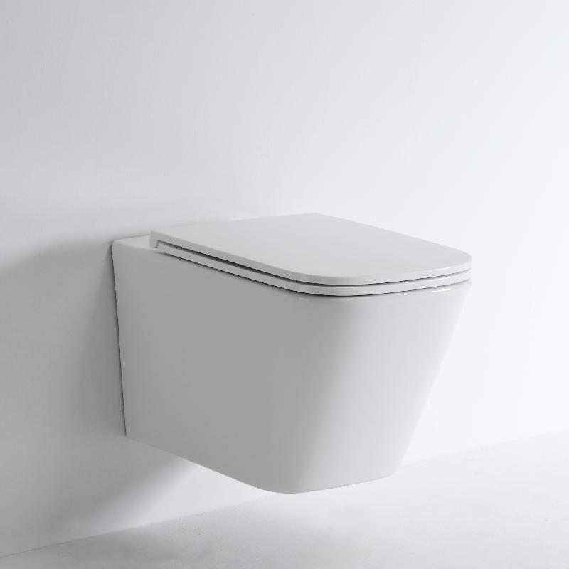 Quiet and Powerful Flushing Ceramic Wall Hung Toilet - Model 2417E