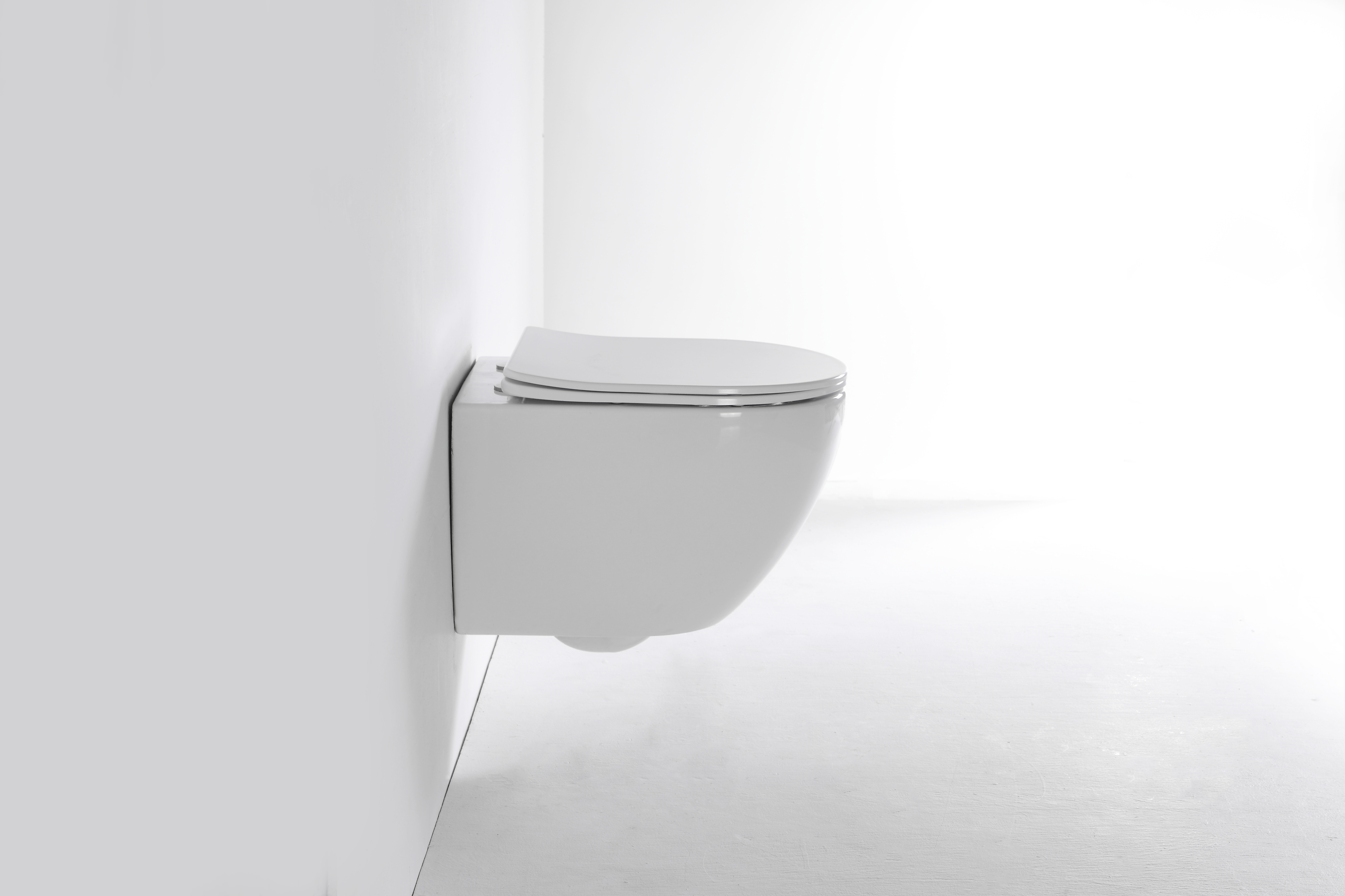 2418D Vortex Wall Hung Toilet – Rimless Ceramic WC with Soft-Close Seat