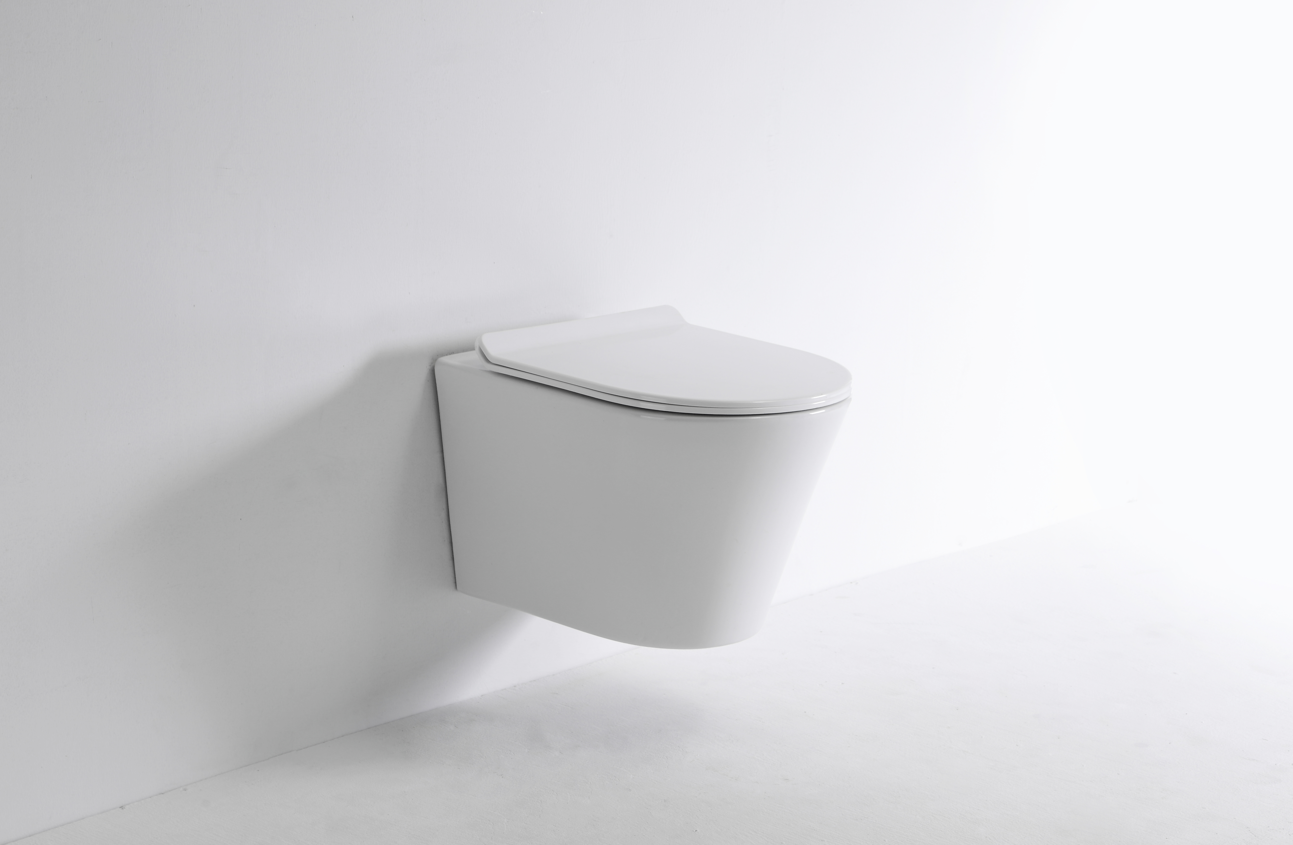 2419A Ultra Vortex Wall Hung Toilet Modern Rimless Ceramic Floating WC