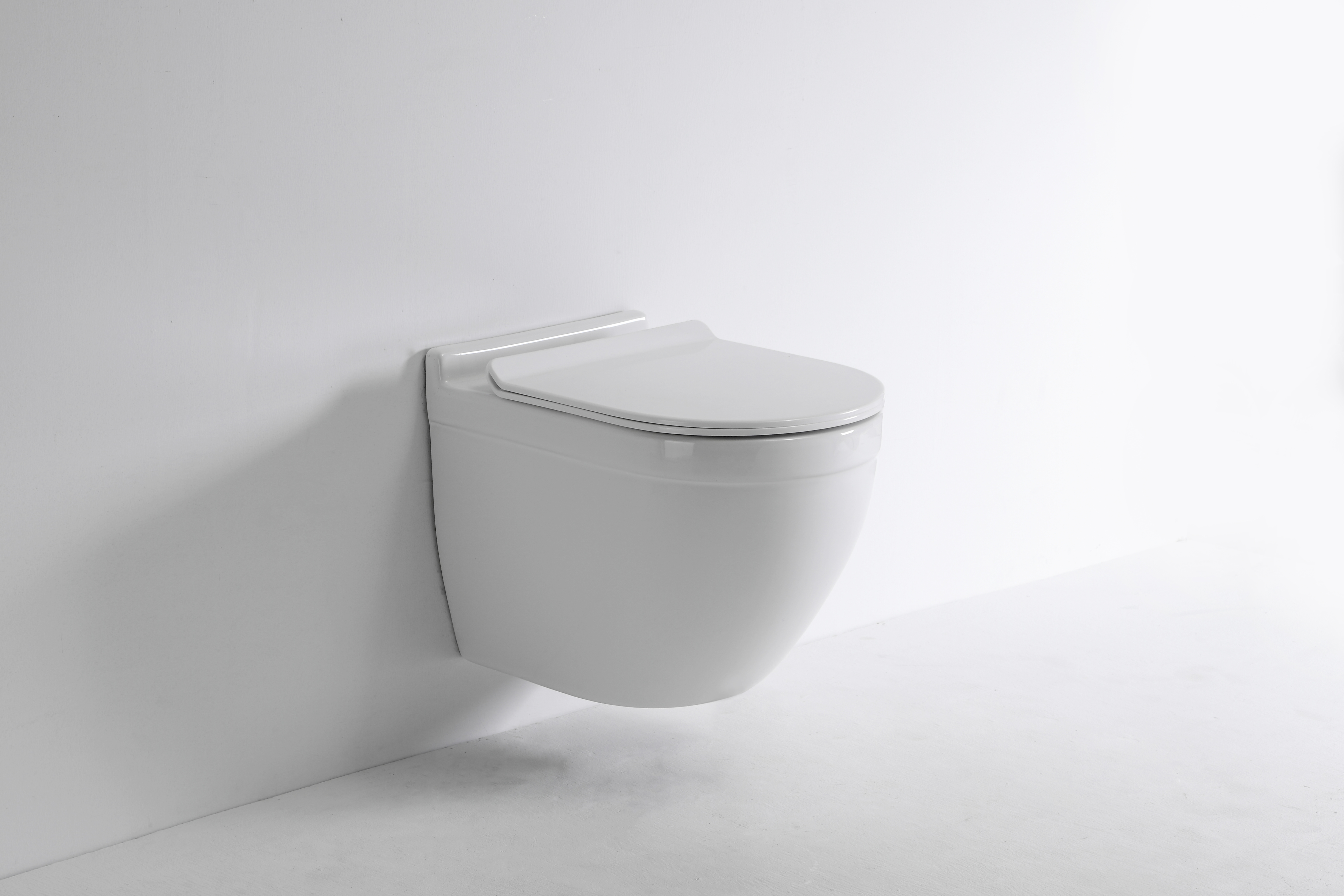 Wall Hung Toilet 2442A – Compact, Silent, Soft Close, Rimless Design