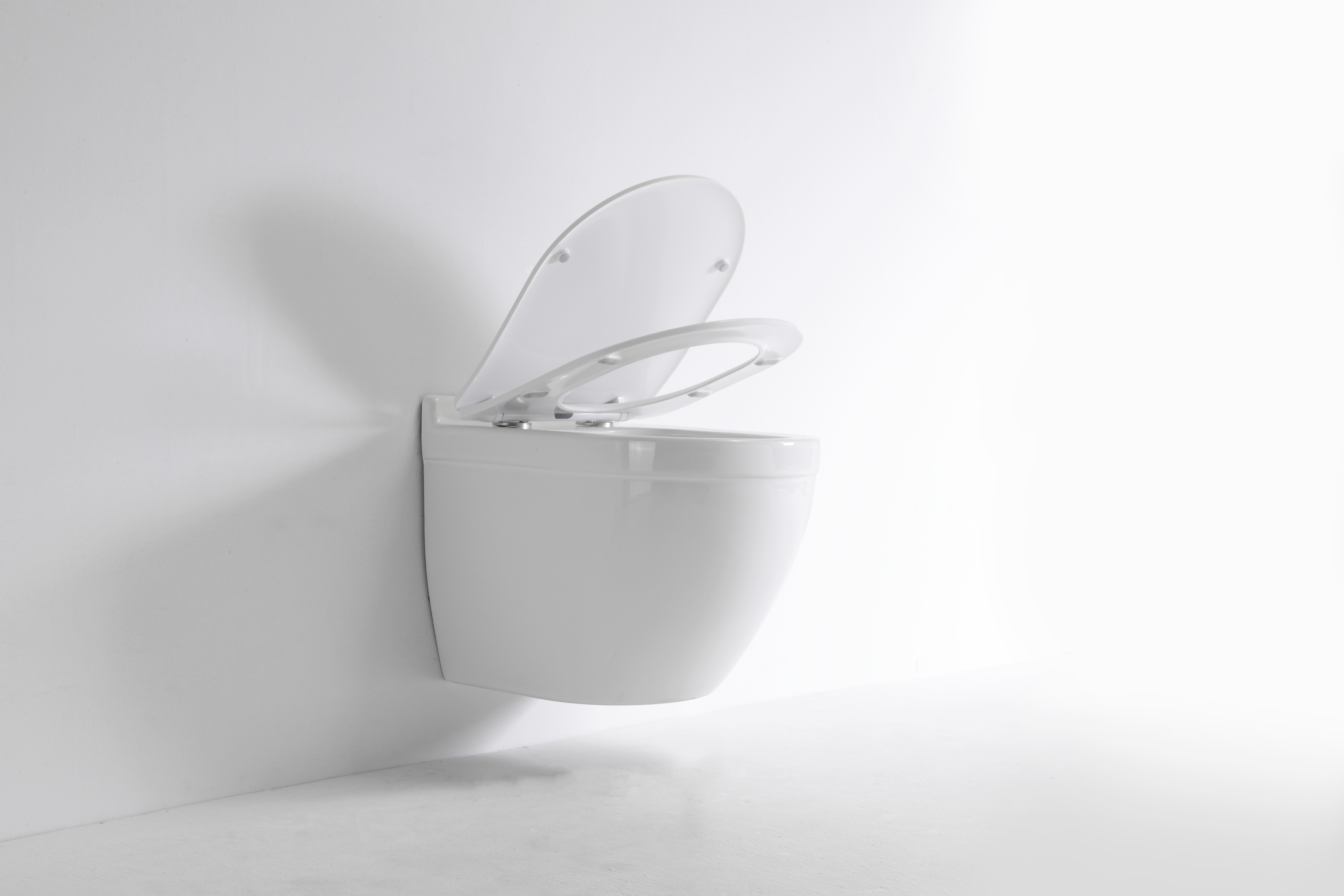 Modern Wall-Hung Toilet 2442D – Compact, Silent Flush, Soft Close Seat