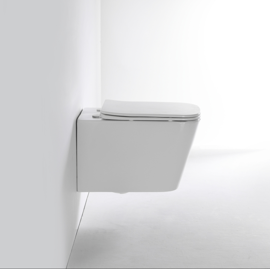 Modern Square Wall-Hung Toilet 2440D – Space-Saving, Silent Flush, Sleek Design