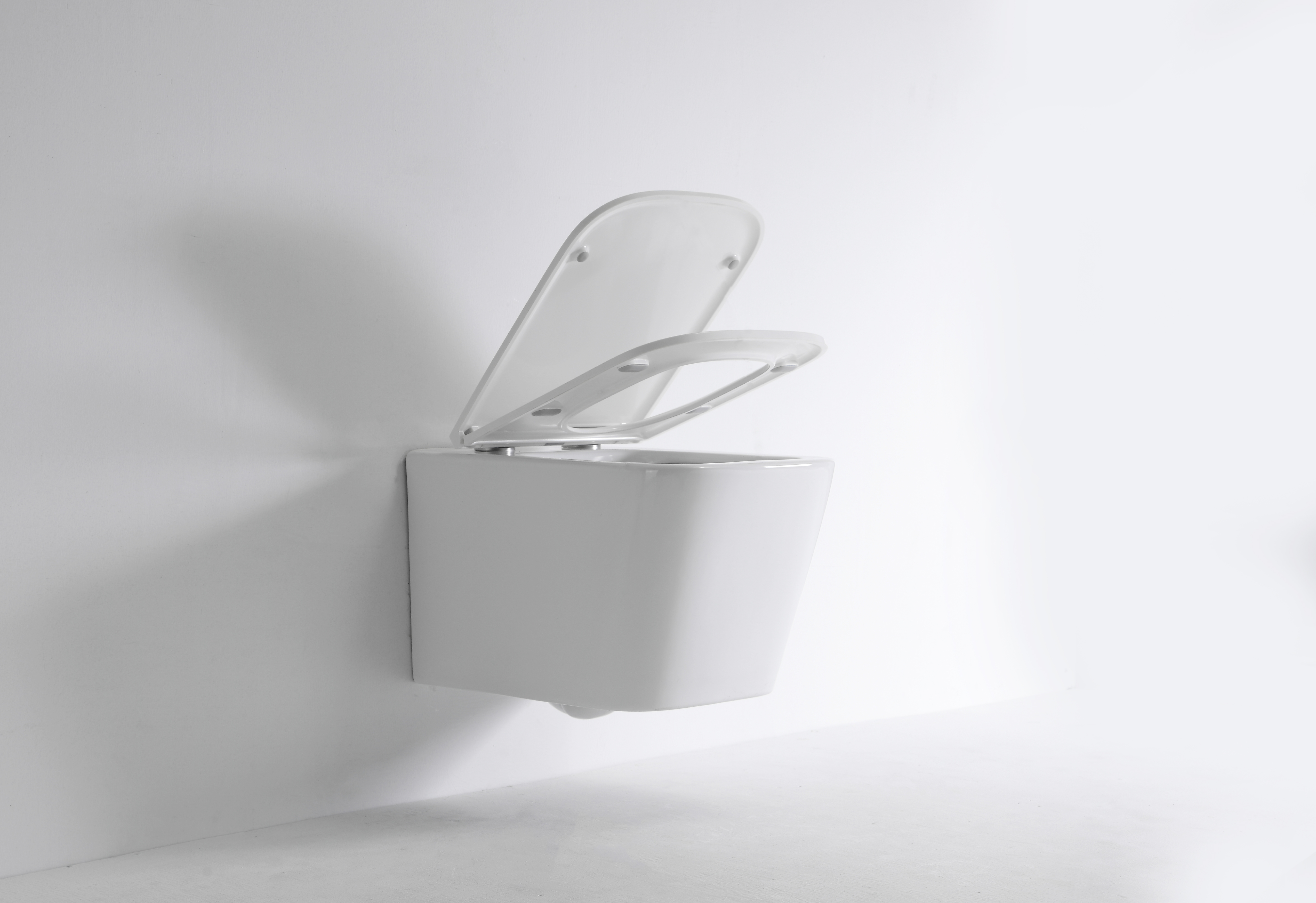 Modern Wall-Hung Toilet 2440E - Compact, Quiet Flush, Water-Saving Ceramic WC