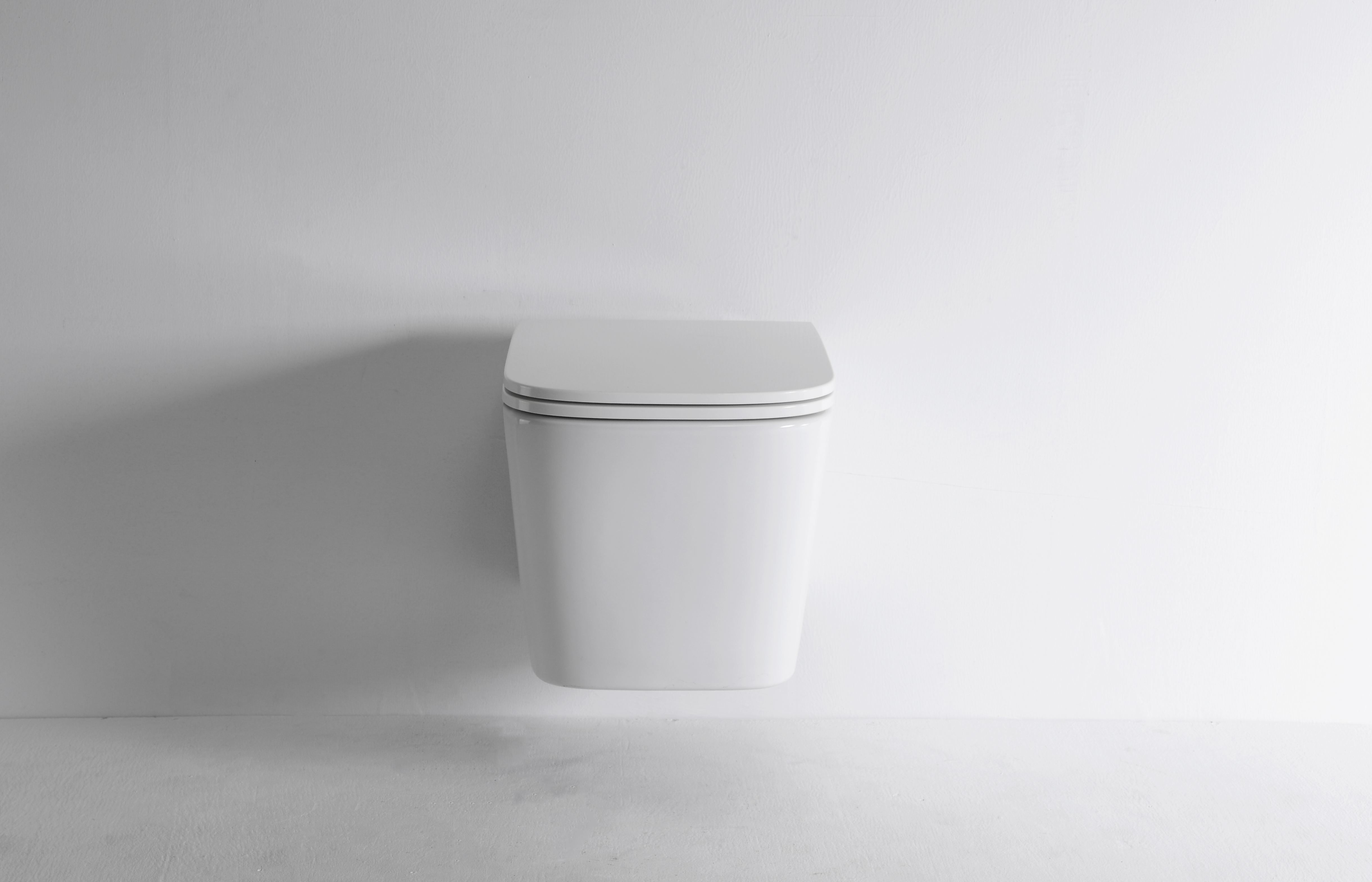 Modern Wall-Hung Toilet 2440E - Compact, Quiet Flush, Water-Saving Ceramic WC