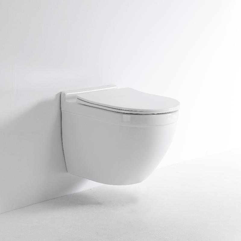 2442D Durable Wall Hung Ceramic Toilet with Quiet Flush