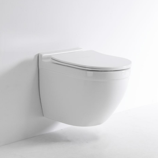 Modern Wall-Hung Toilet 2442D – Compact, Silent Flush, Soft Close Seat
