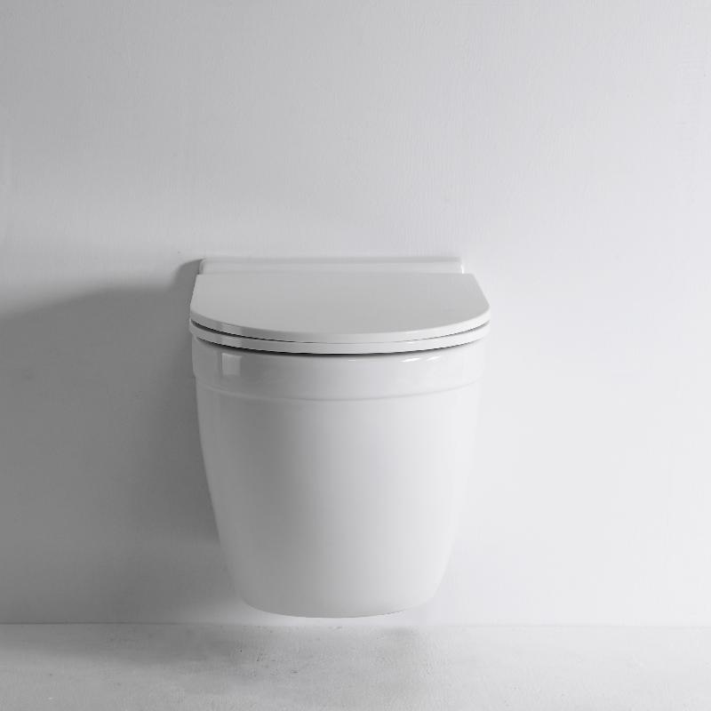 2442E Modern Ceramic Wall Hung Toilet | Durable & Quiet Flush