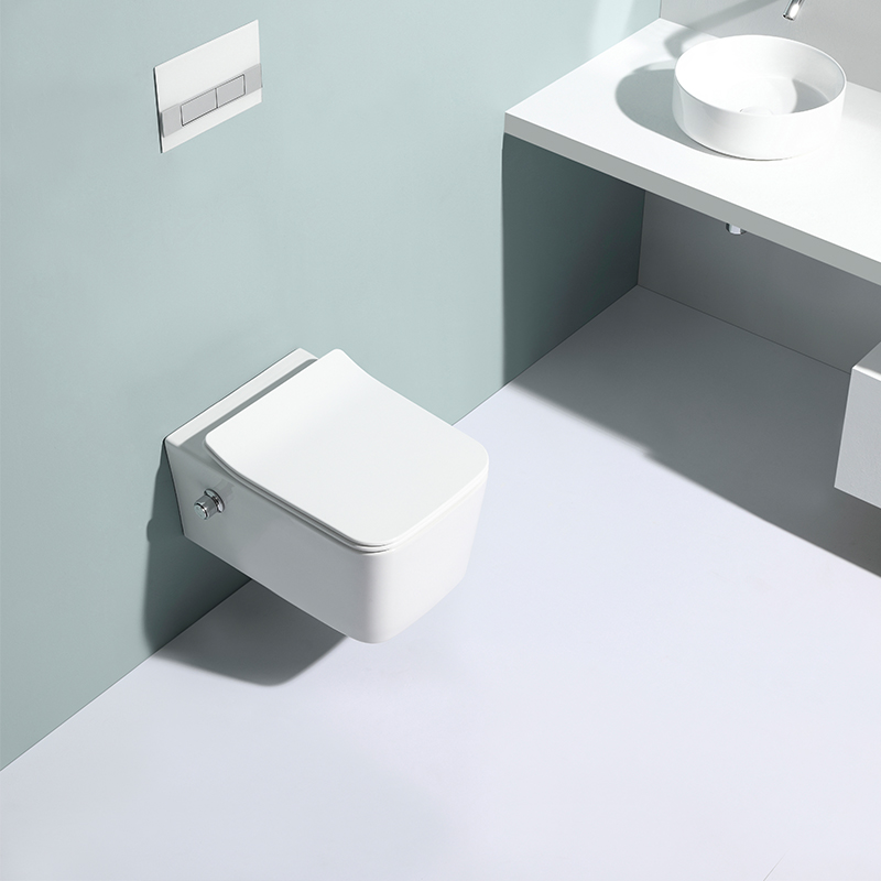 Wall-hung Toilet - Modern Design with Soft-Close Seat, High Efficiency Dual Flush