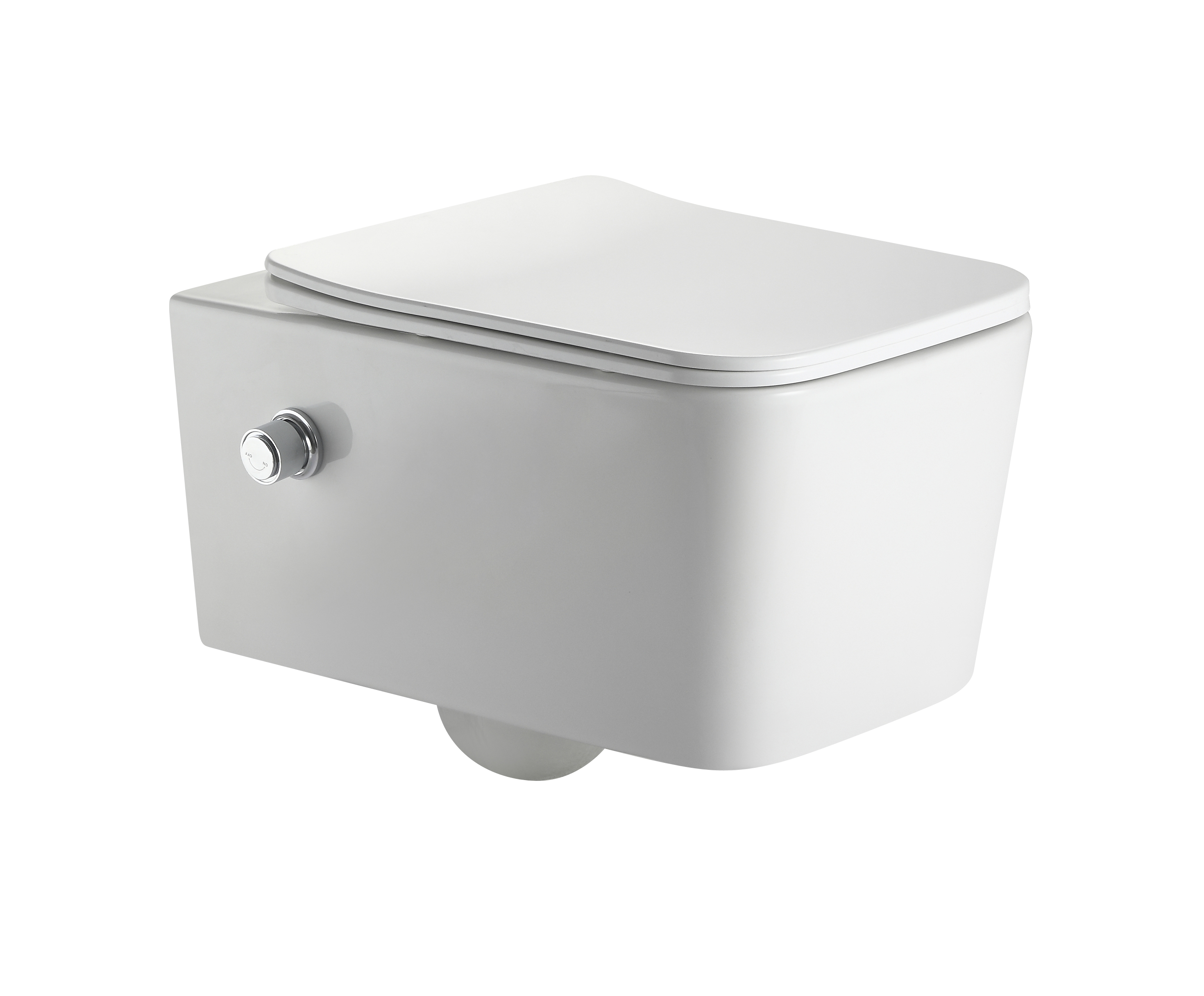 BF2467D-BD Square Wall Hung Toilet – Modern Ceramic WC with Anti-Stain Finish
