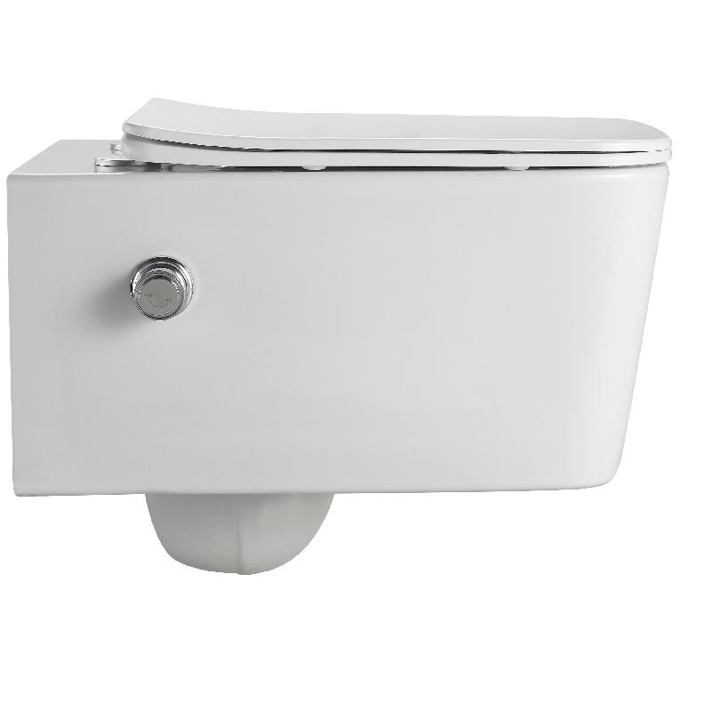 BF2467D-BD Wall-Hung Toilet with Integrated Bidet – Rimless Design & Shower Function