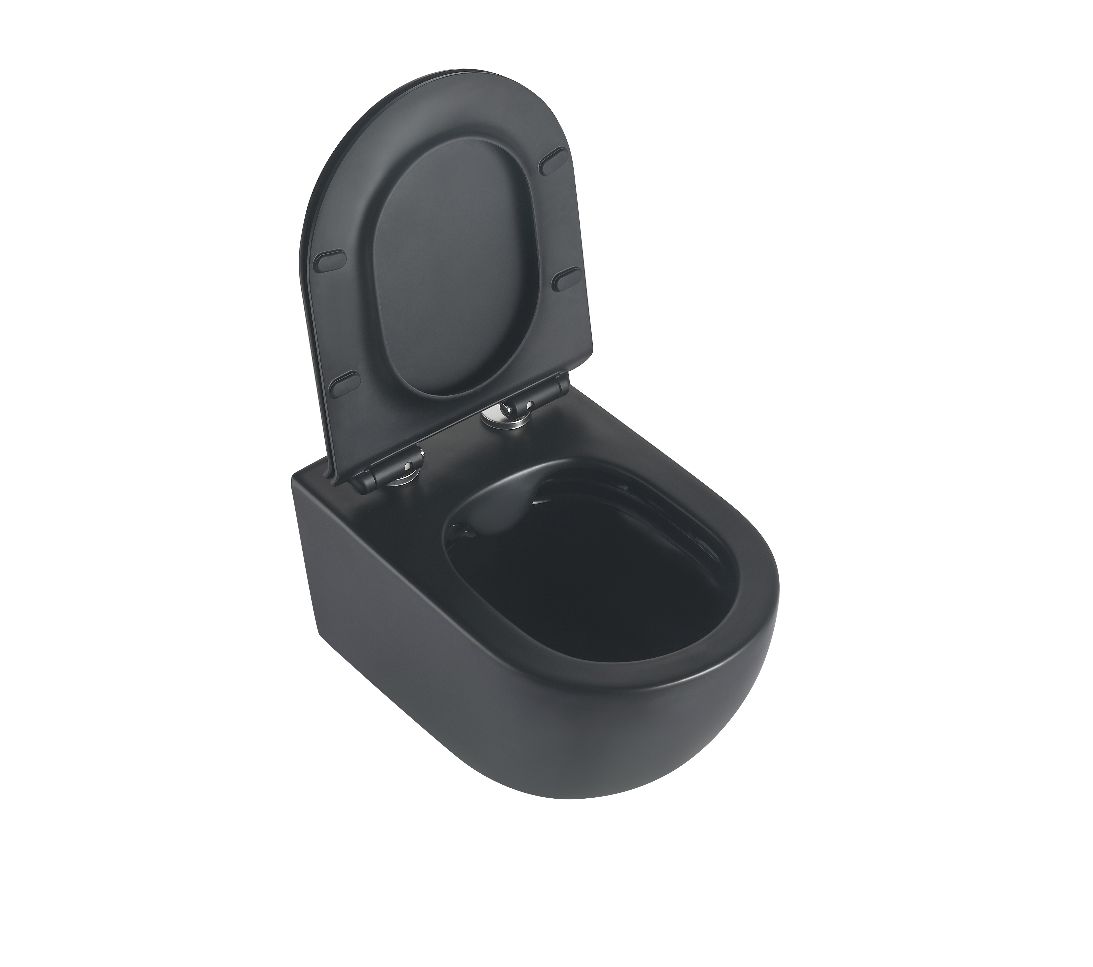Toilette Suspendue 2468AB-MATT – Finition Noire Mate Moderne