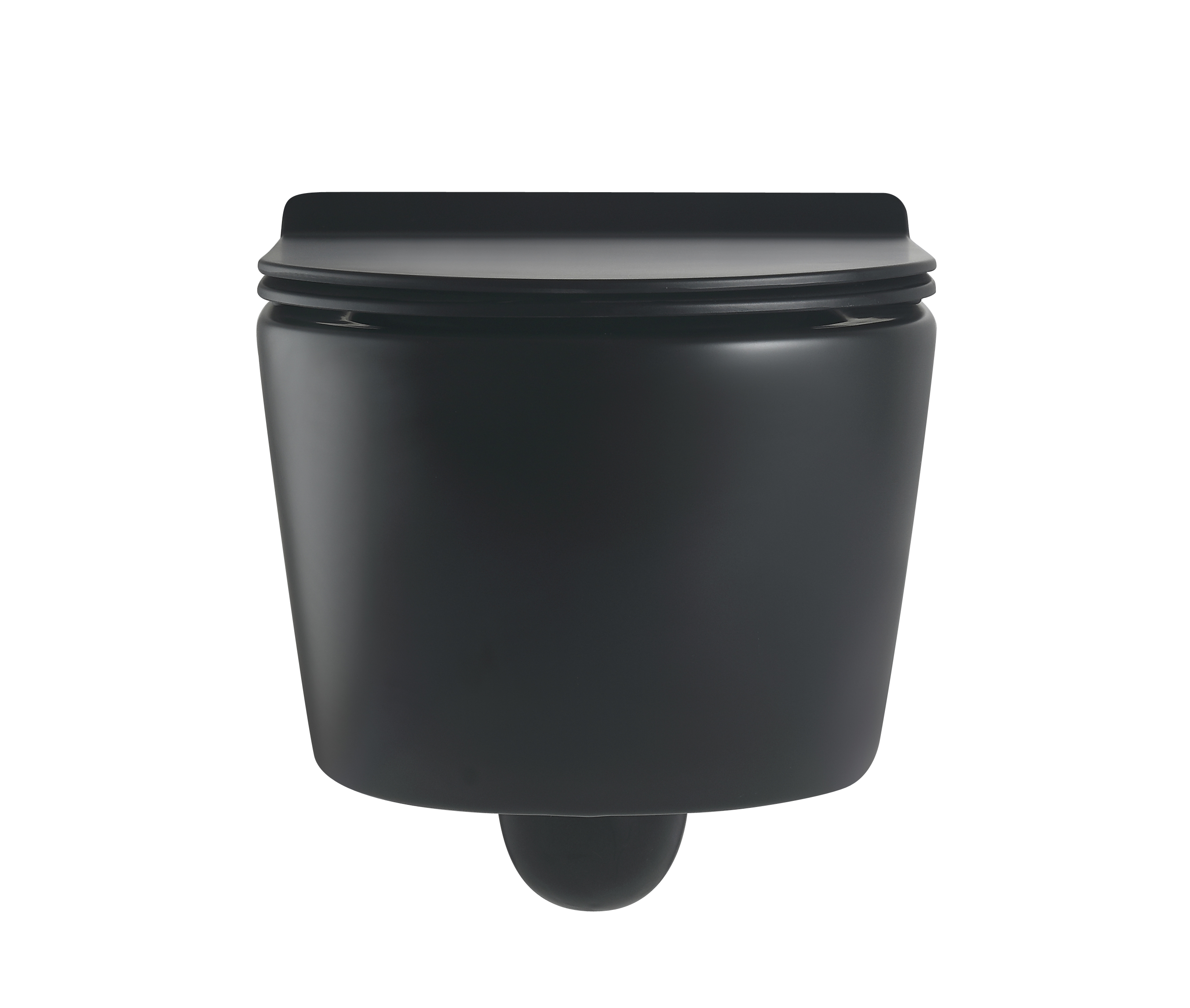 Toilette Suspendue 2468AB-MATT – Finition Noire Mate Moderne