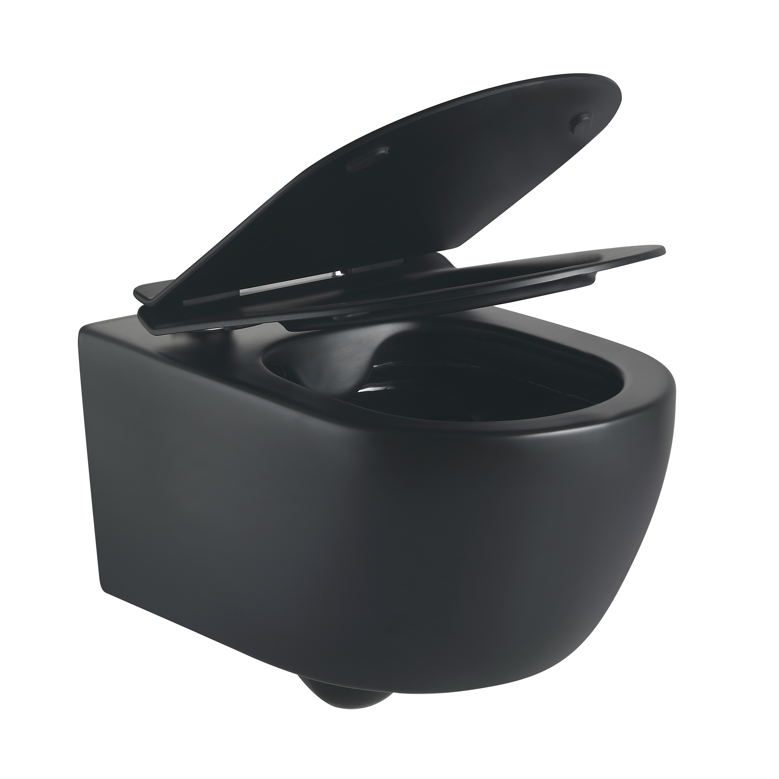 Toilette Suspendue 2468AB-MATT – Finition Noire Mate Moderne