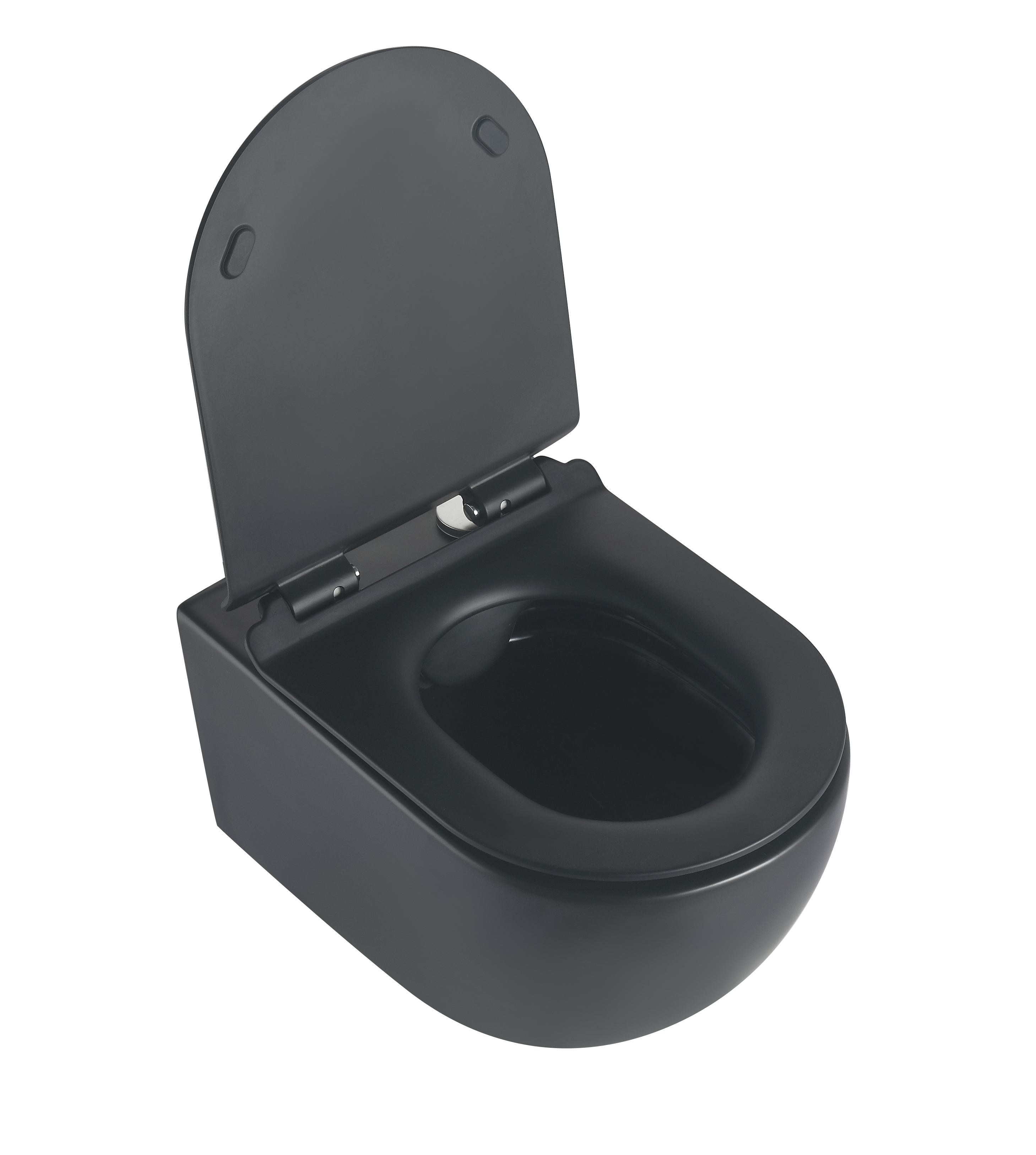 Toilette Suspendue 2468AB-MATT – Finition Noire Mate Moderne