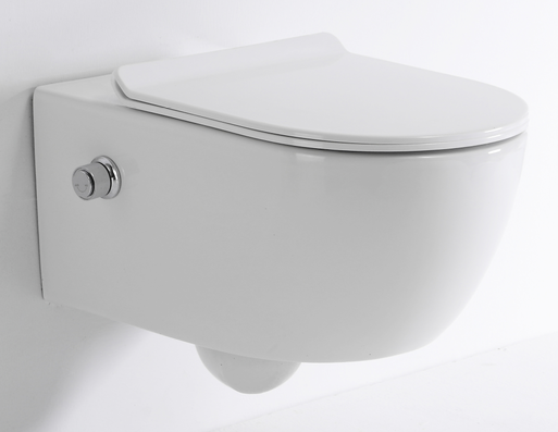 BEFEN2468A  Modern Wall‑Mounted Elongated Toilet – Space‑Saving, Dual‑Flush Design
