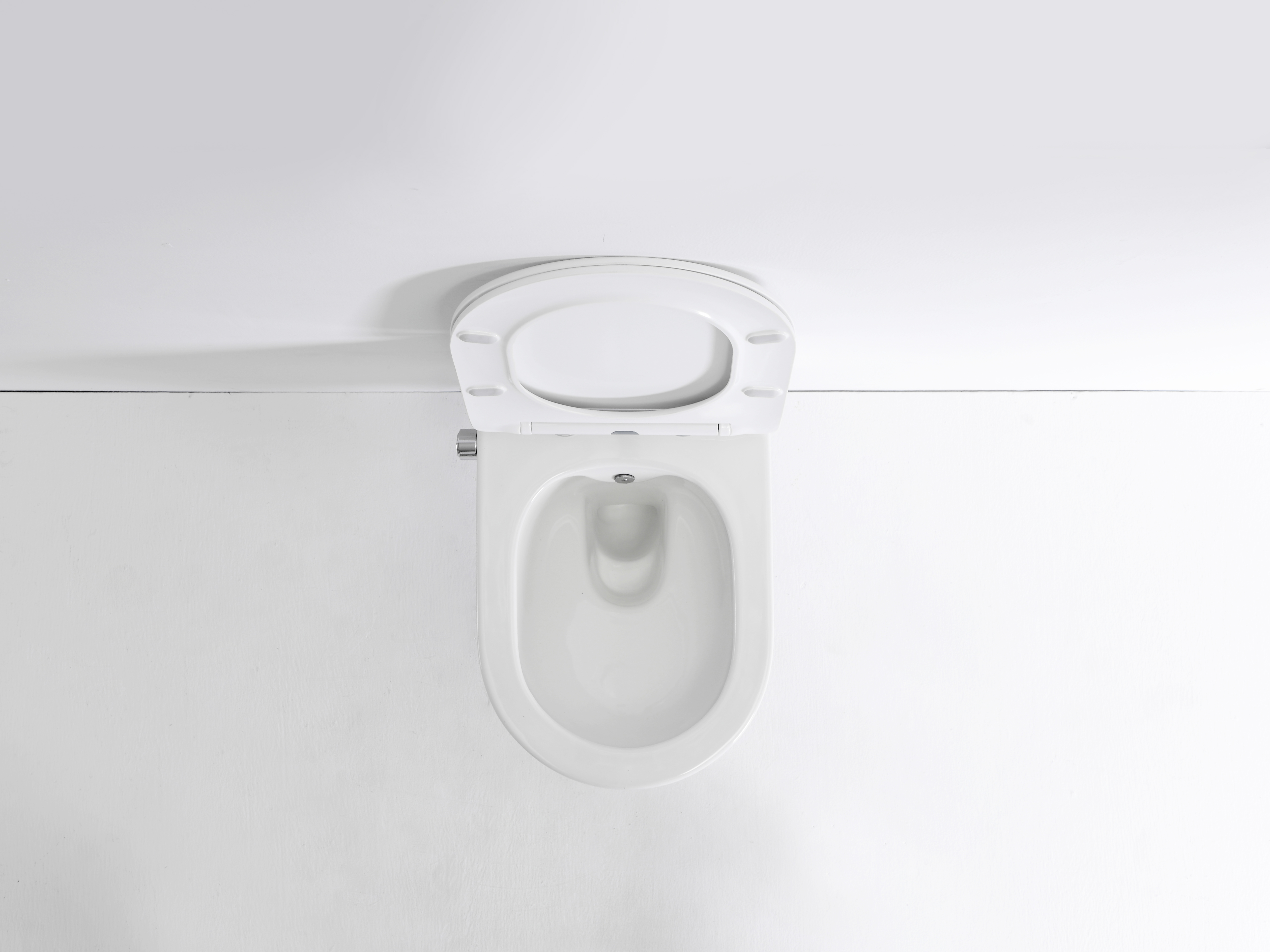 Wall-Hung Toilet with Bidet | Model 2468D-BD | Minimalist Quiet Flush Ceramic WC