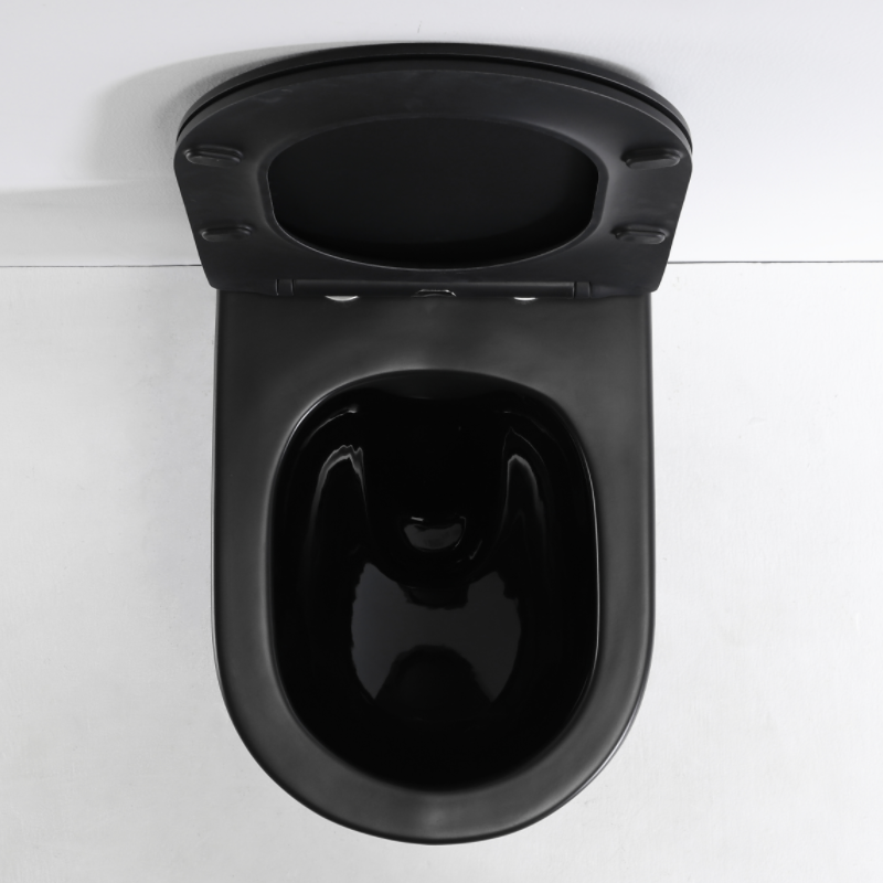 2468 Matte Black Wall-Hung Toilet