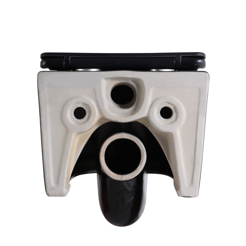 2468 Matte Black Wall-Hung Toilet