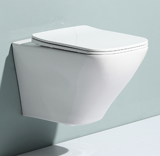 BEFEN2473D  Upgraded Wall-Hung Toilet with Ultra-Thin Soft-Close Seat – Sleek White Rimless Design