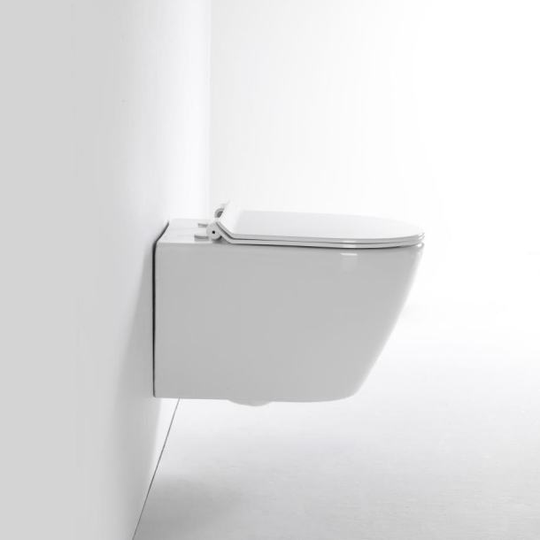 Minimalist Wall-Hung Toilet with Soft Close Lid