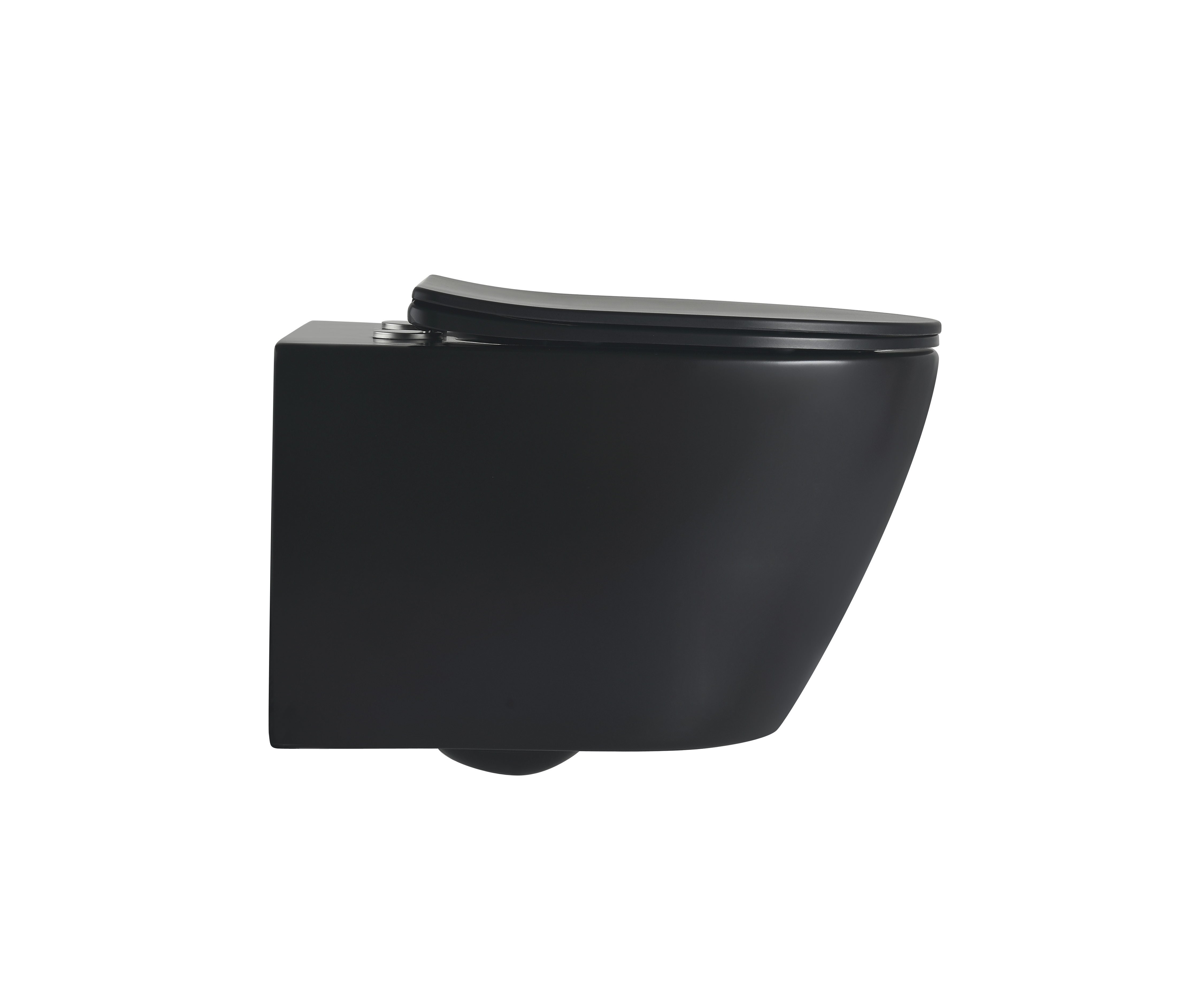 Wall-Hung Toilet 2476DB-MATT – Rimless Matte Black Design with Soft-Close Seat