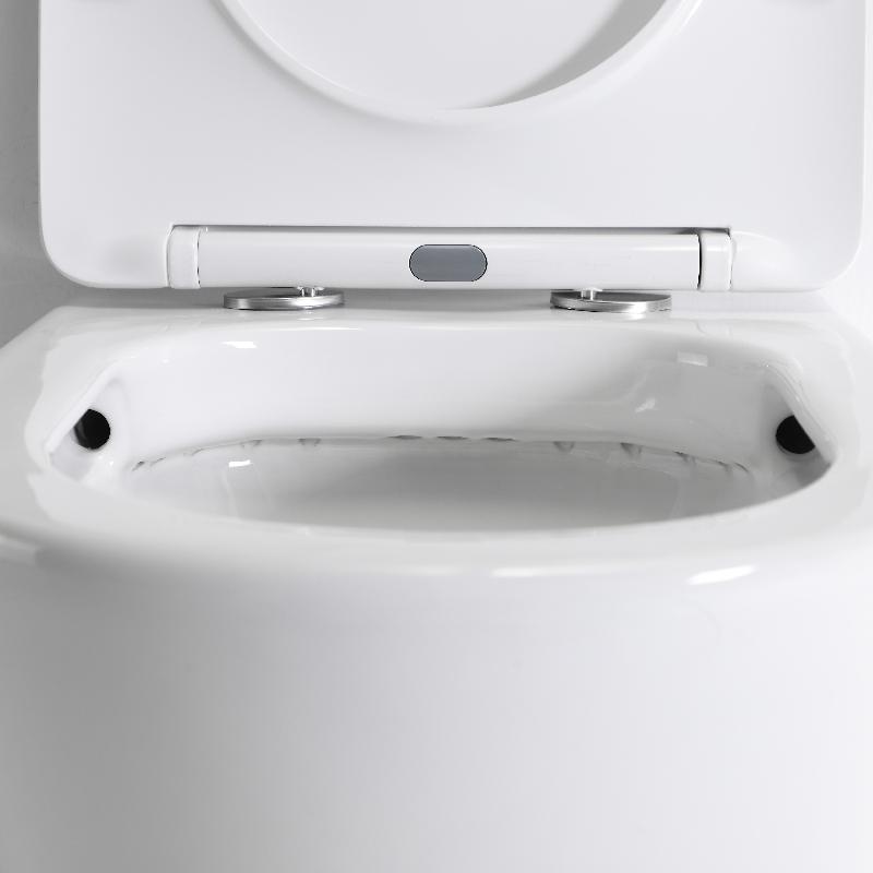 BF2476D Wall-Hung Toilet | Rimless | Space-Saving | Glossy White Ceramic WC